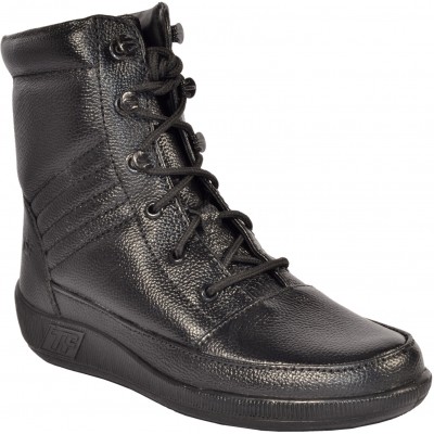 TSF BLACK LONG LEATHER BOOT FOR MEN's (555-BLK)
